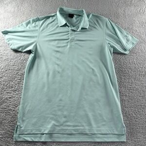 Dunning Golf Polo‎ Shirt Mens Large Light Blue Performance Forsgate Club NJ
